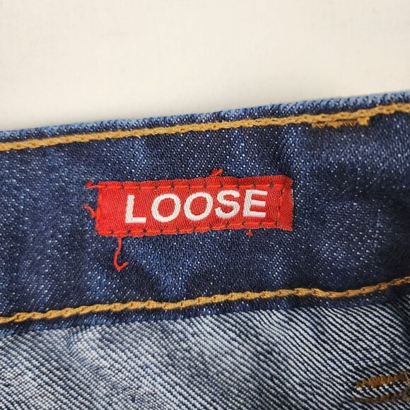 ECKO Unltd Jeans Mens 29 Blue Loose Cargo Distressed Denim (29x30) NWT - Picture 13 of 15